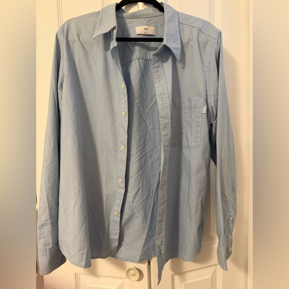 Aritzia TNA Light Blue Shirt